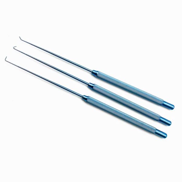 Micro Carpentier Vascular Hook – 125° Angled, Titanium Alloy - Image 1