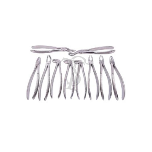 Untitled design (62) High-Quality Stainless Steel Dental Extraction Forceps Set – 10 Pieces - Image 1